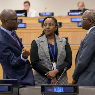 A view of participants attending the first session of the Ad Hoc Committee to Draft Terms of Reference for a United Nations Framework Convention on International Tax Cooperation.  | © UN Photo/Manuel Elías